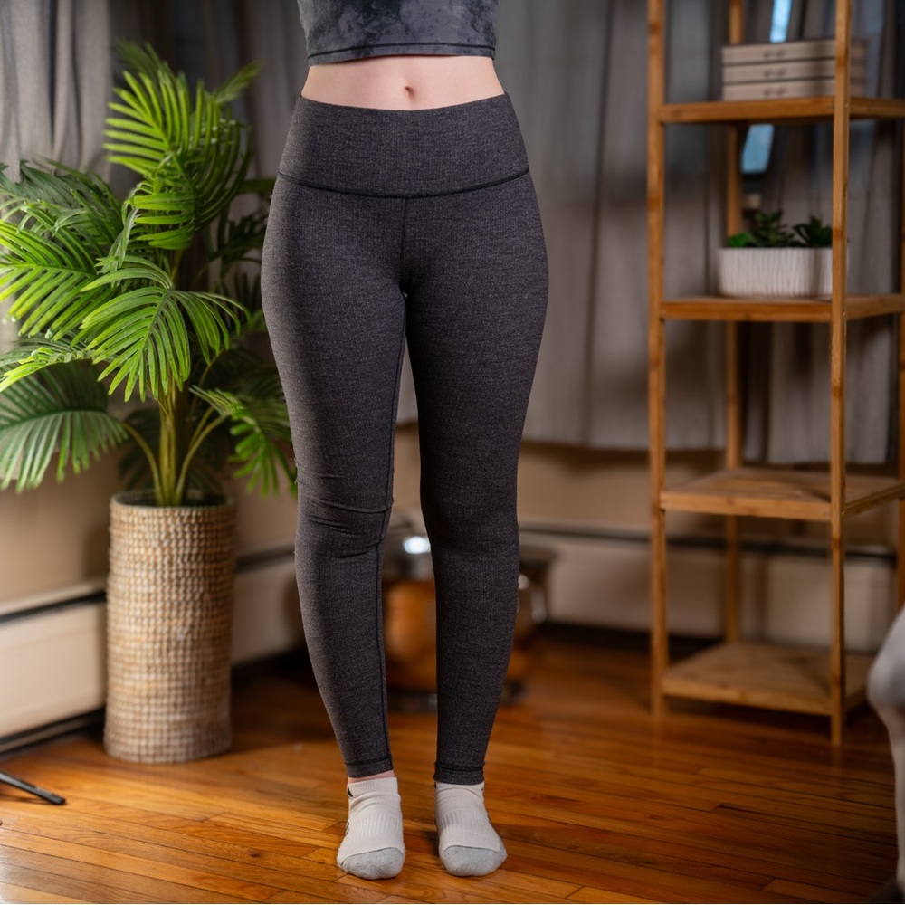 Lululemon Athletica Gray High-Waisted Leggings